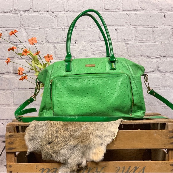 kate spade Handbags - Kate Spade Fresh Green Ostrich Skin Bag